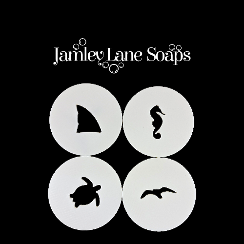 Sea Friends Extruder Discs 4 Pack- Shark Fin, Seahorse, Sea Turtle, Seagull