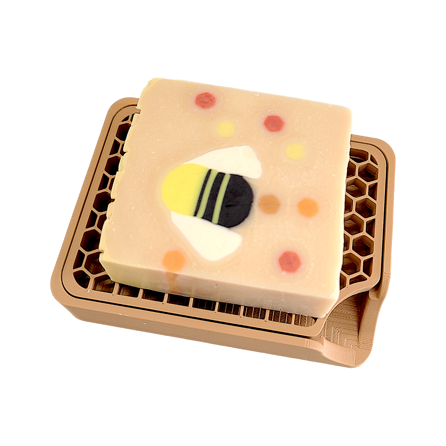 Honeybee Soap Dish- 2 Piece Easy Clean Soap Dish