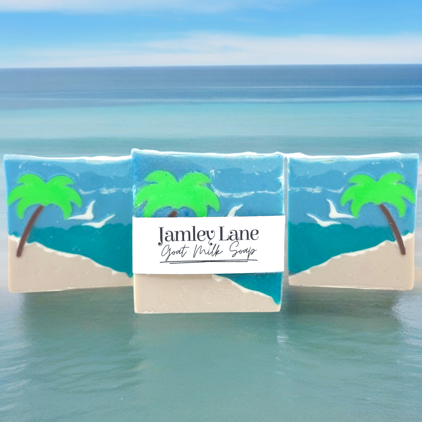 Paradise Island View Artisan Goat Milk Soap 4.4oz Bar