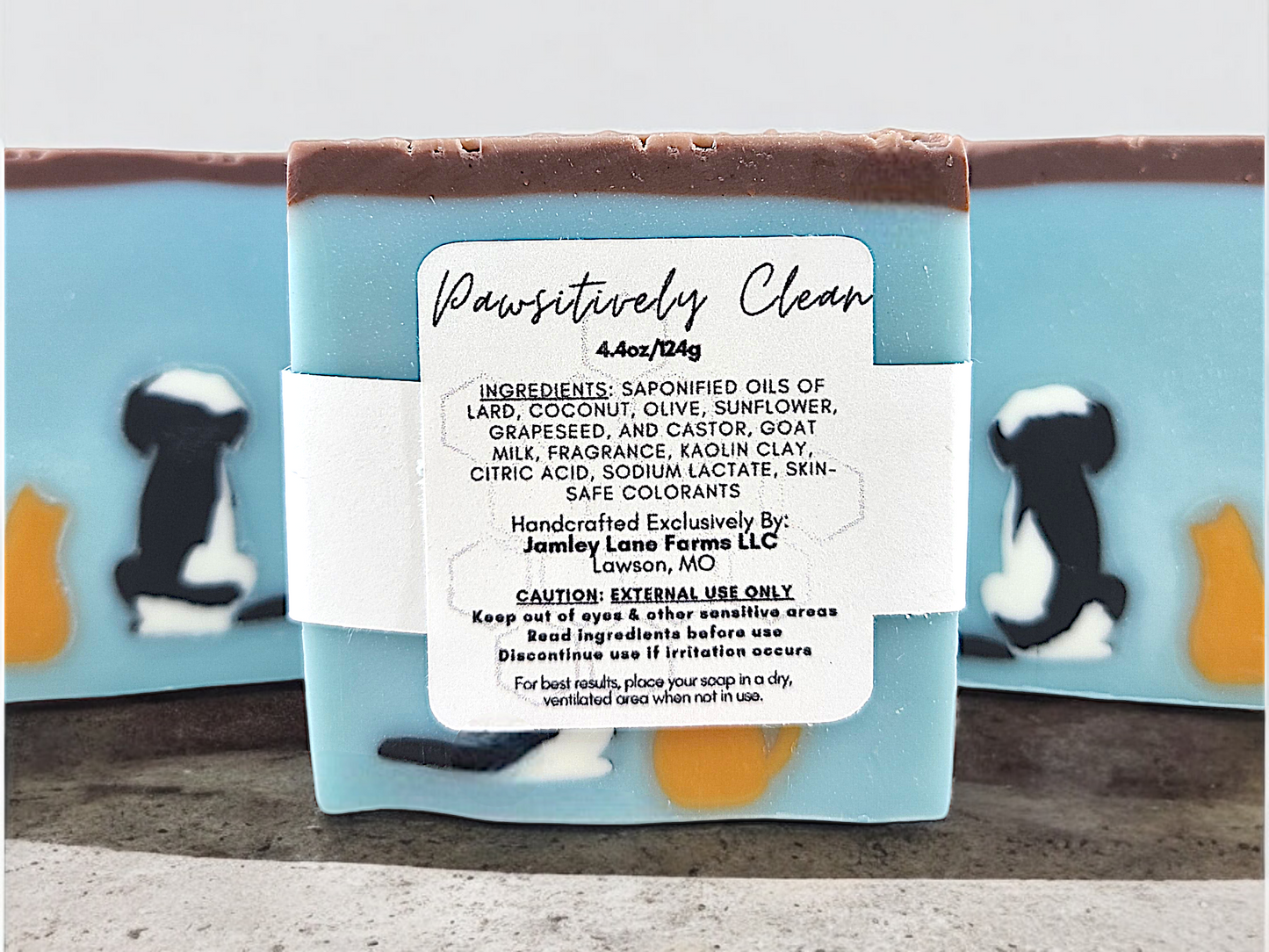 Pawsitively Clean Small Batch Goat Milk Artisan Soap 4.4oz Bar