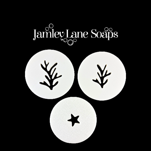 Starfish and Coral Soap Extruder Disc Soap Tool