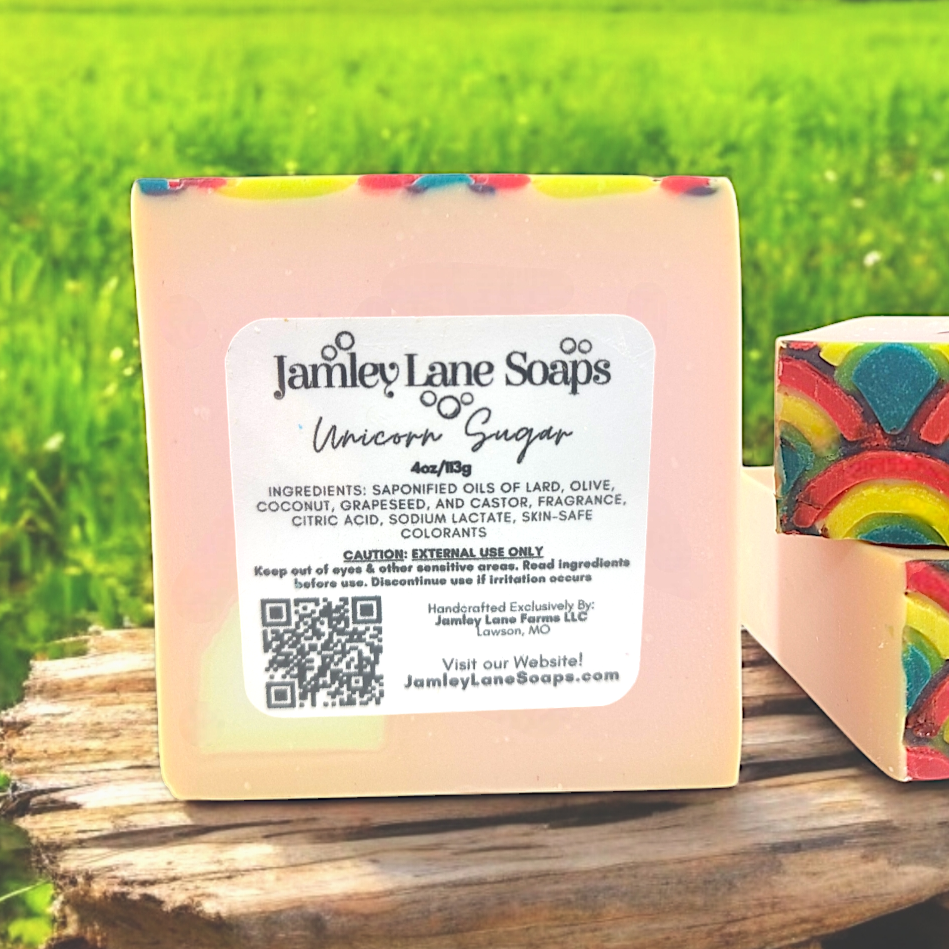 Unicorn Sugar Goat Milk Artisan Soap 4oz Bar