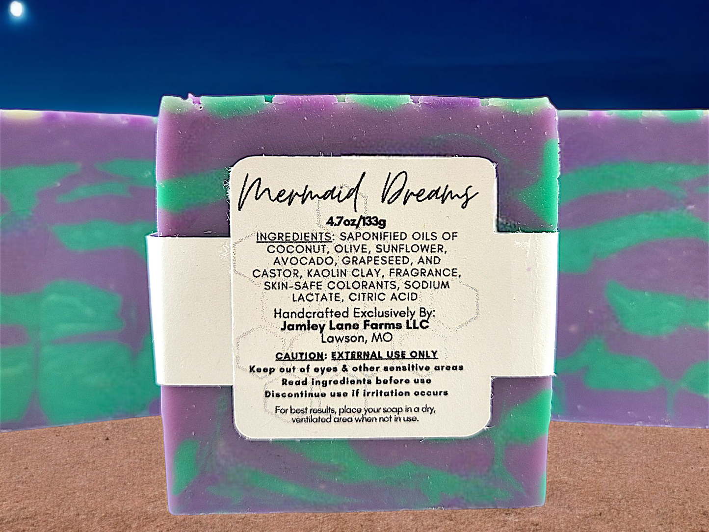 Mermaid Dreams Vegan Artisan Soap 4oz Bar