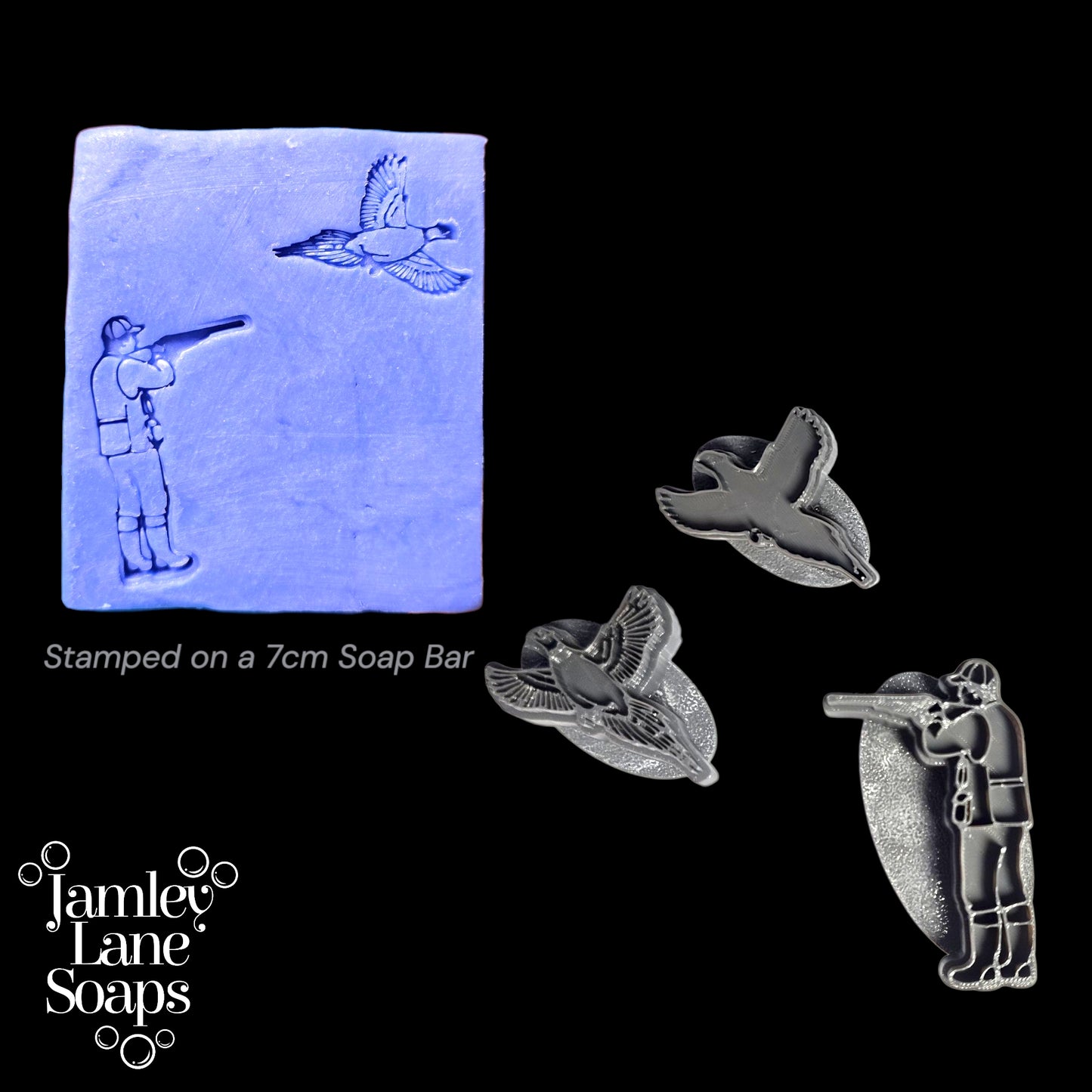 Pheasant Hunter Soap Stamps 3 Piece Set