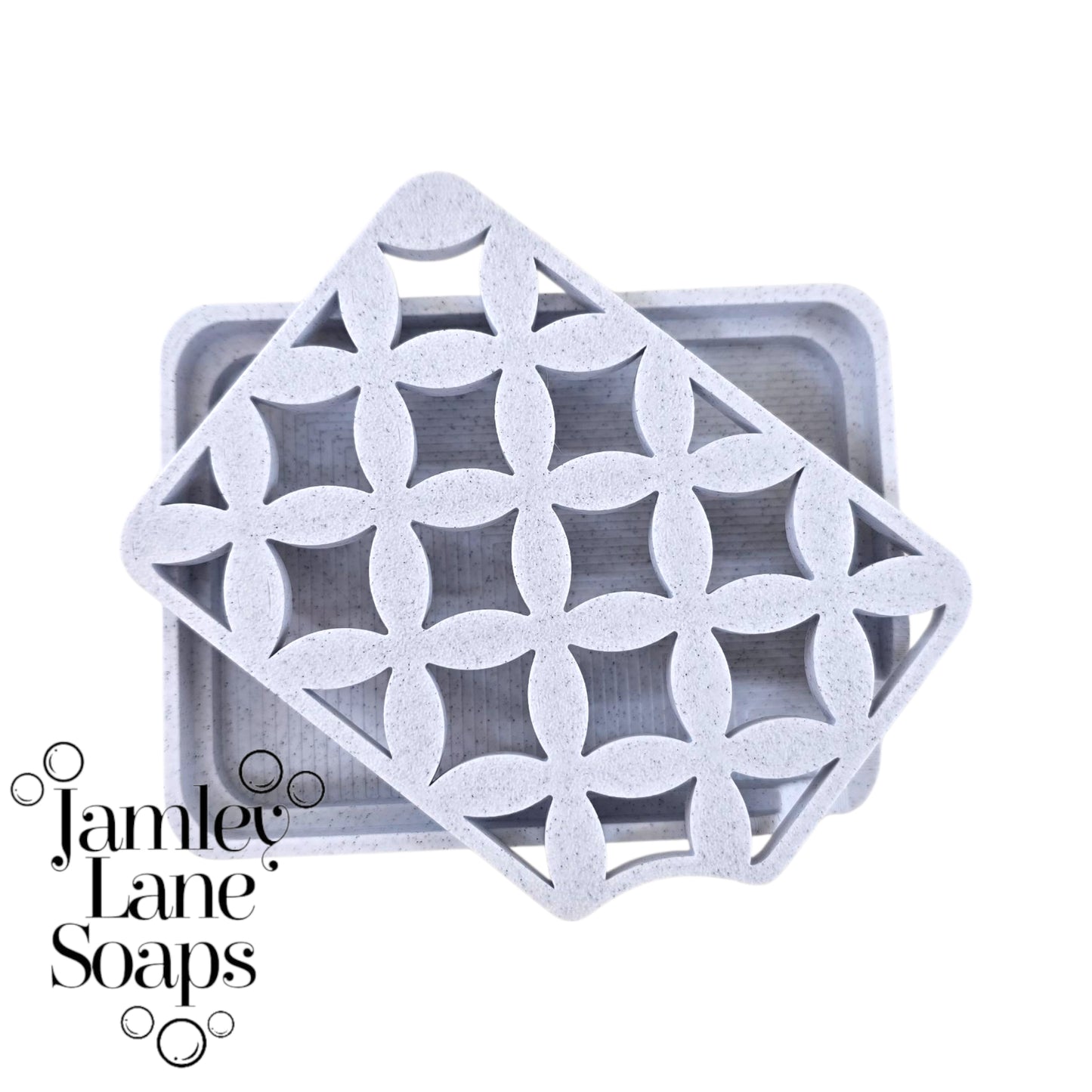 Rhombus Lattice Soap Dish - 2 Piece Design | Durable PLA | Custom Orders Available