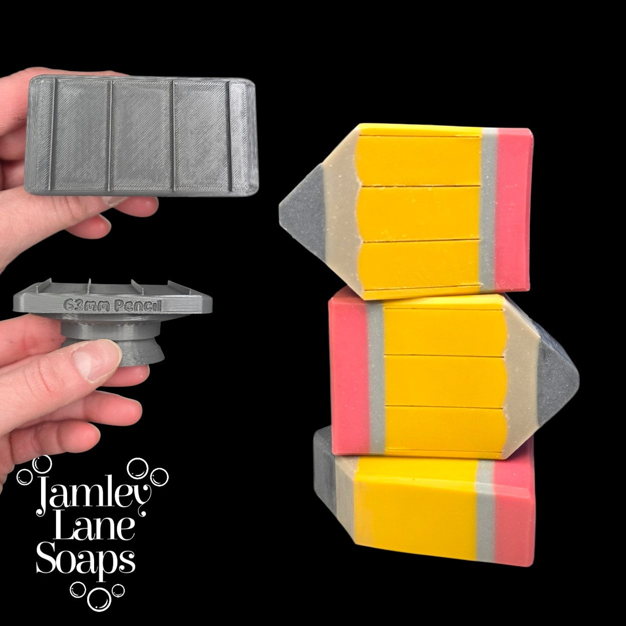 Pencil Lines Soap Stamp
