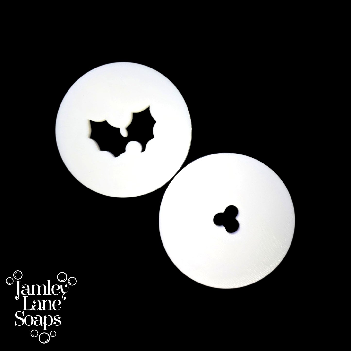 Holly 3 Piece Extruder Disc Set with Holly Soap Stamp