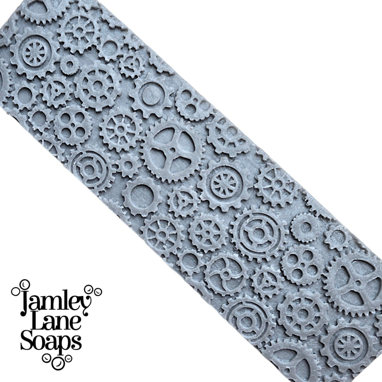 Steampunk Gears Custom Soap Impression Mat | Industrial Clockwork Texture
