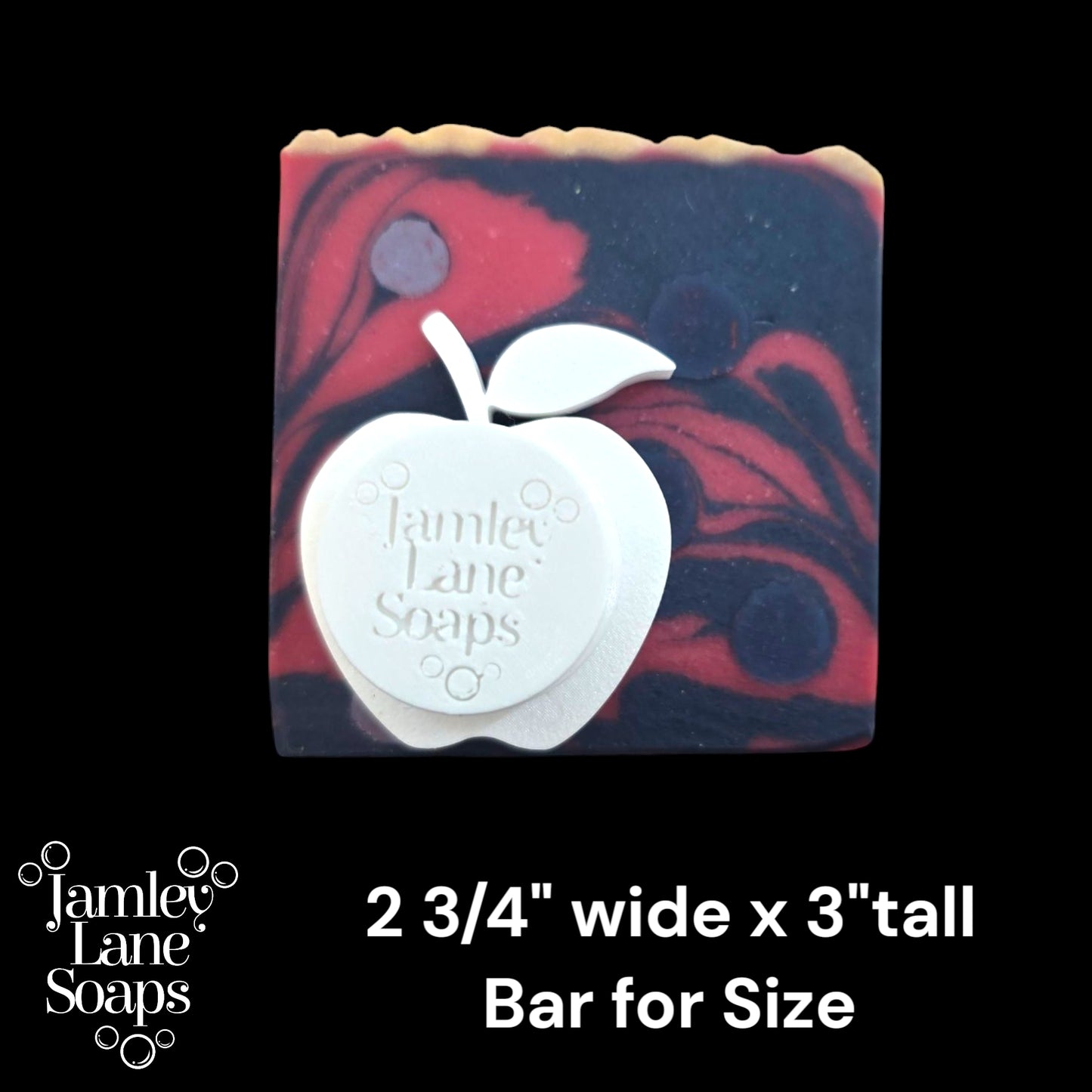 Fruit Designs Soap Stamps -3 Piece Set Blueberry, Cherries, Apple
