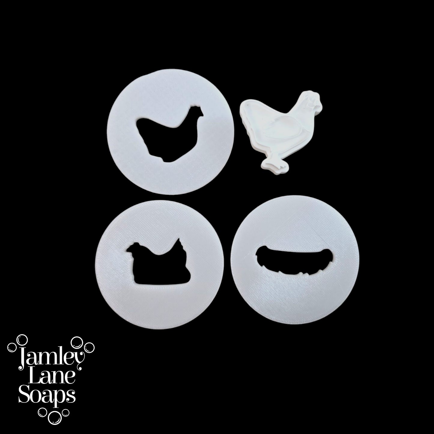 Chicken Extruder Discs and Stamp 4 Piece Set