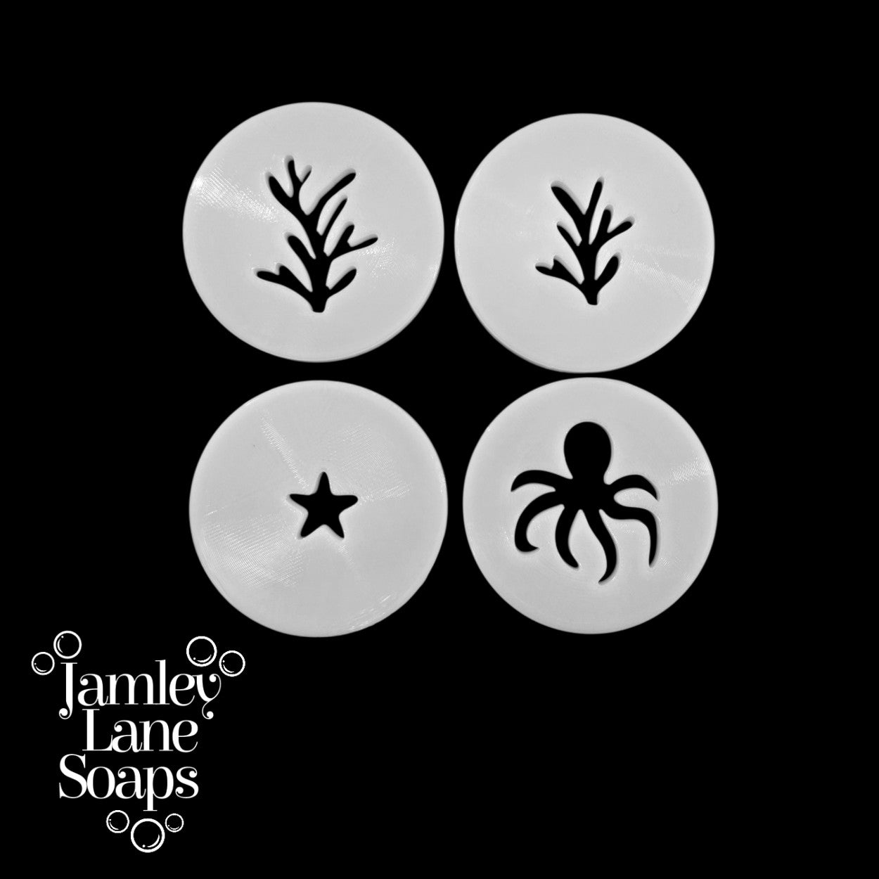 Starfish, Coral and Octopus Soap Extruder Disc Set / Soap Tool