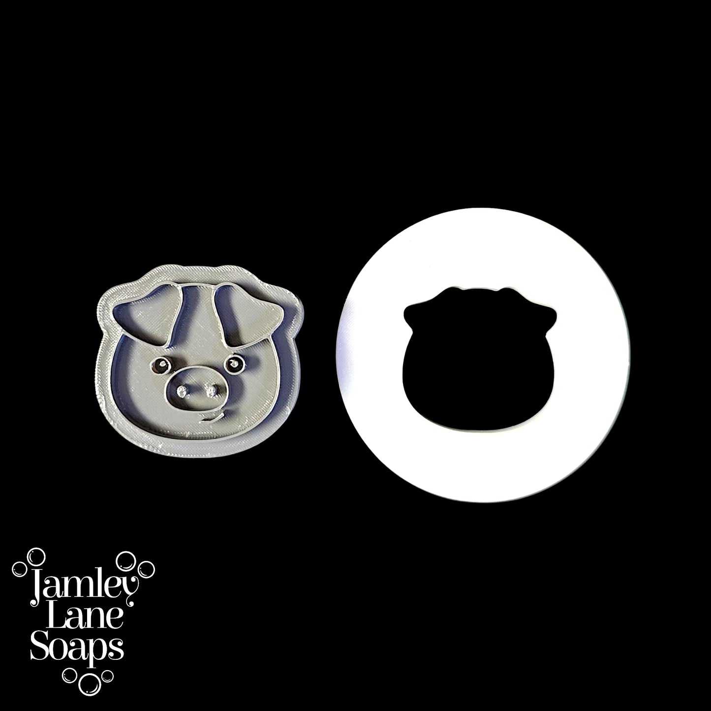 Pig Face Soap Stamp and Disc Set