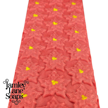 Christmas Poinsettia Soap Impression Mat | Holiday Floral Texture