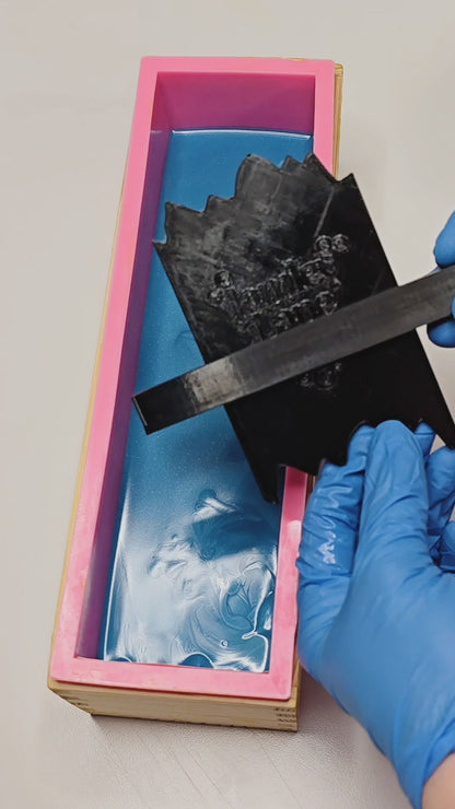 Two Piece Sunflower Double Sided Soap Scraper