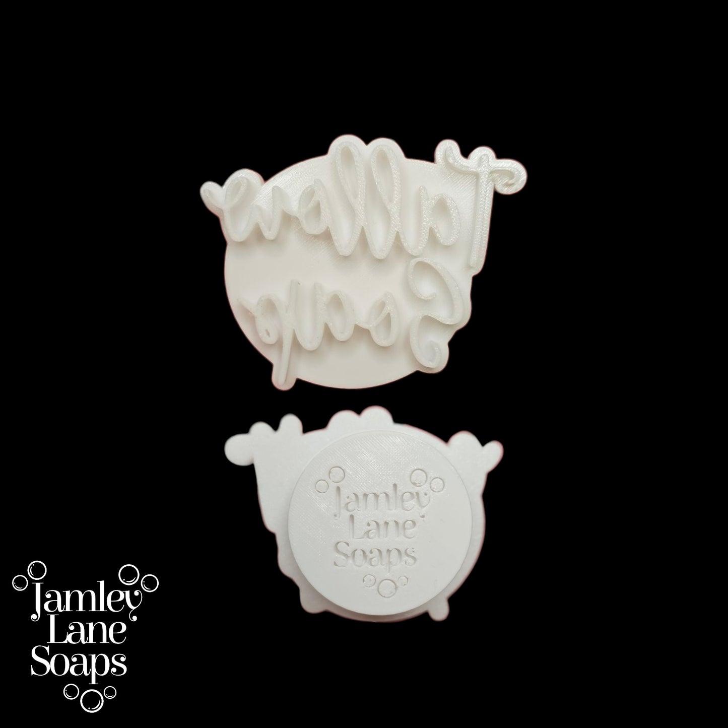 Cursive Tallow Soap Stamp
