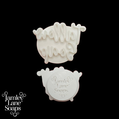 Cursive Tallow Soap Stamp