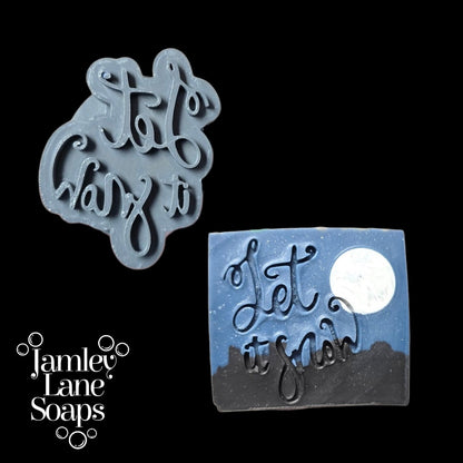 Let It Snow Soap Stamp | Christmas Cold Process Soap Stamp