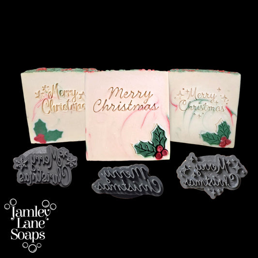 Merry Christmas Soap Stamps