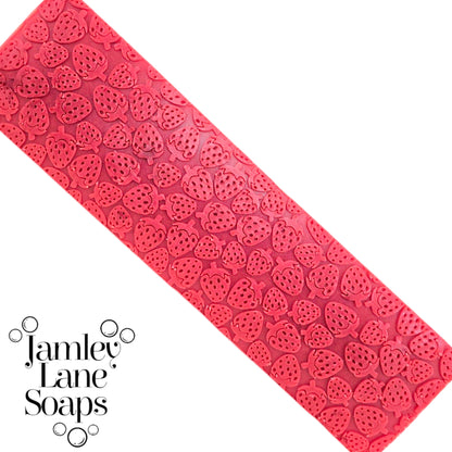 Strawberry Fields Forever Custom Soap Impression Mat | Berry Design