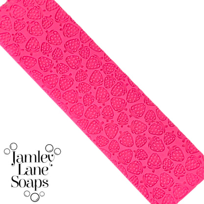 Strawberry Fields Forever Custom Soap Impression Mat | Berry Design