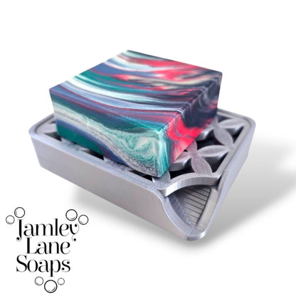 Rhombus Lattice Soap Dish- 2 Piece Easy Clean Soap Dish