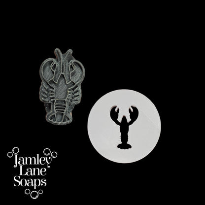 Lobster Soap Stamp and Extruder Disc Set | Cold Process Soap Embed