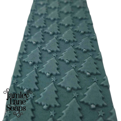 Christmas Tree Farm Soap Impression Mat | Rows of Pinetrees