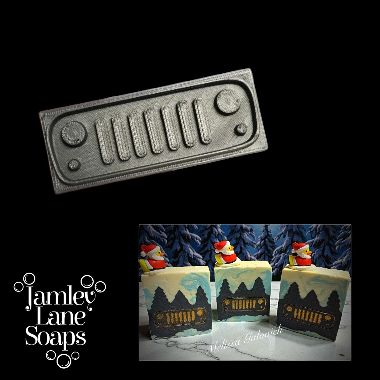 Jeep Style Grill Soap Stamp