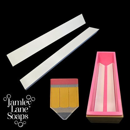 Pencil Pointer Spacers – Pencil Soap Mold Triangle Inserts