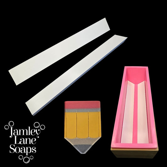 Pencil Pointer Wedge Spacers – Pencil Soap Mold Triangle Inserts