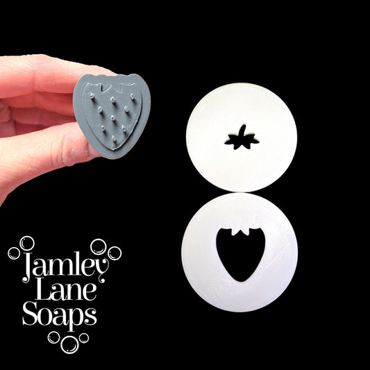 Fresh Strawberry 2 Piece Extruder Disc Set Plus Stamp