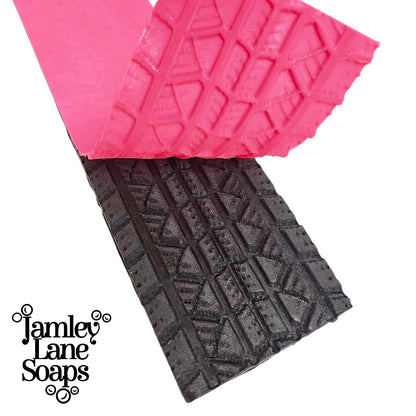 Full Traction Tire Tread Impression Mat | Realistic Tire Track Texture