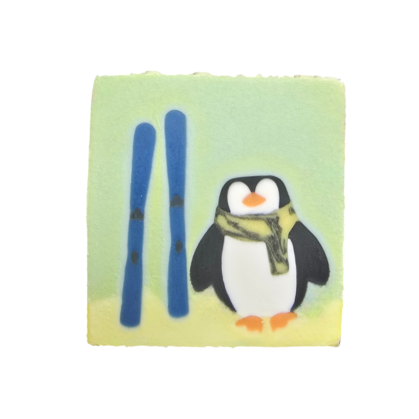 Penguin Goes Skiing Artisan Goat Milk Soap 3oz Bar