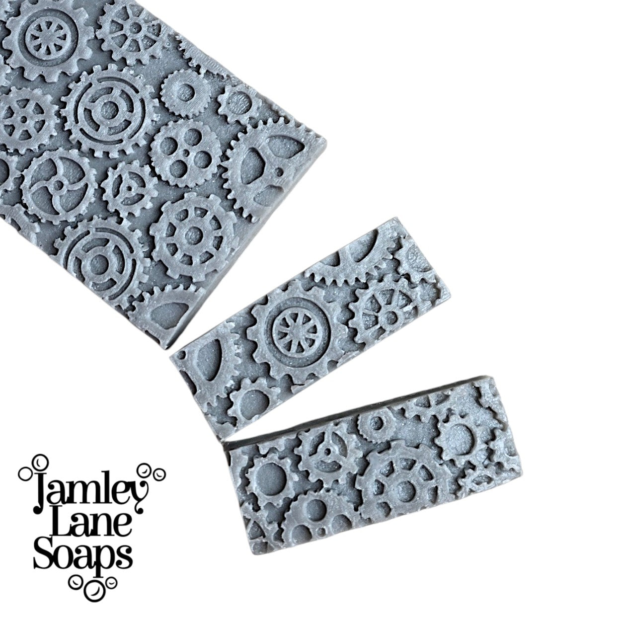 Steampunk Gears Custom Soap Impression Mat | Industrial Clockwork Texture