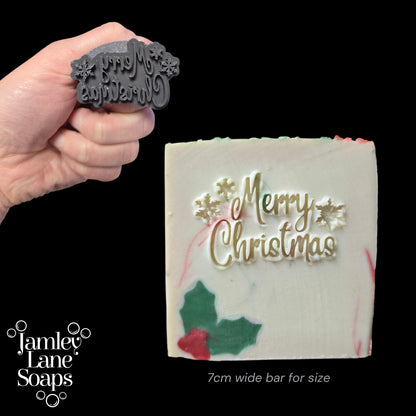 Merry Christmas Soap Stamps