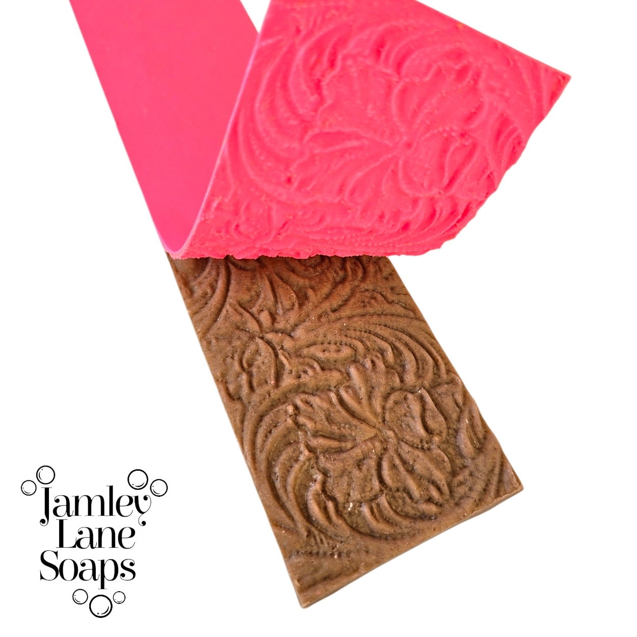 Saddleback Floral Tooled Leather Custom Soap Impression Mat