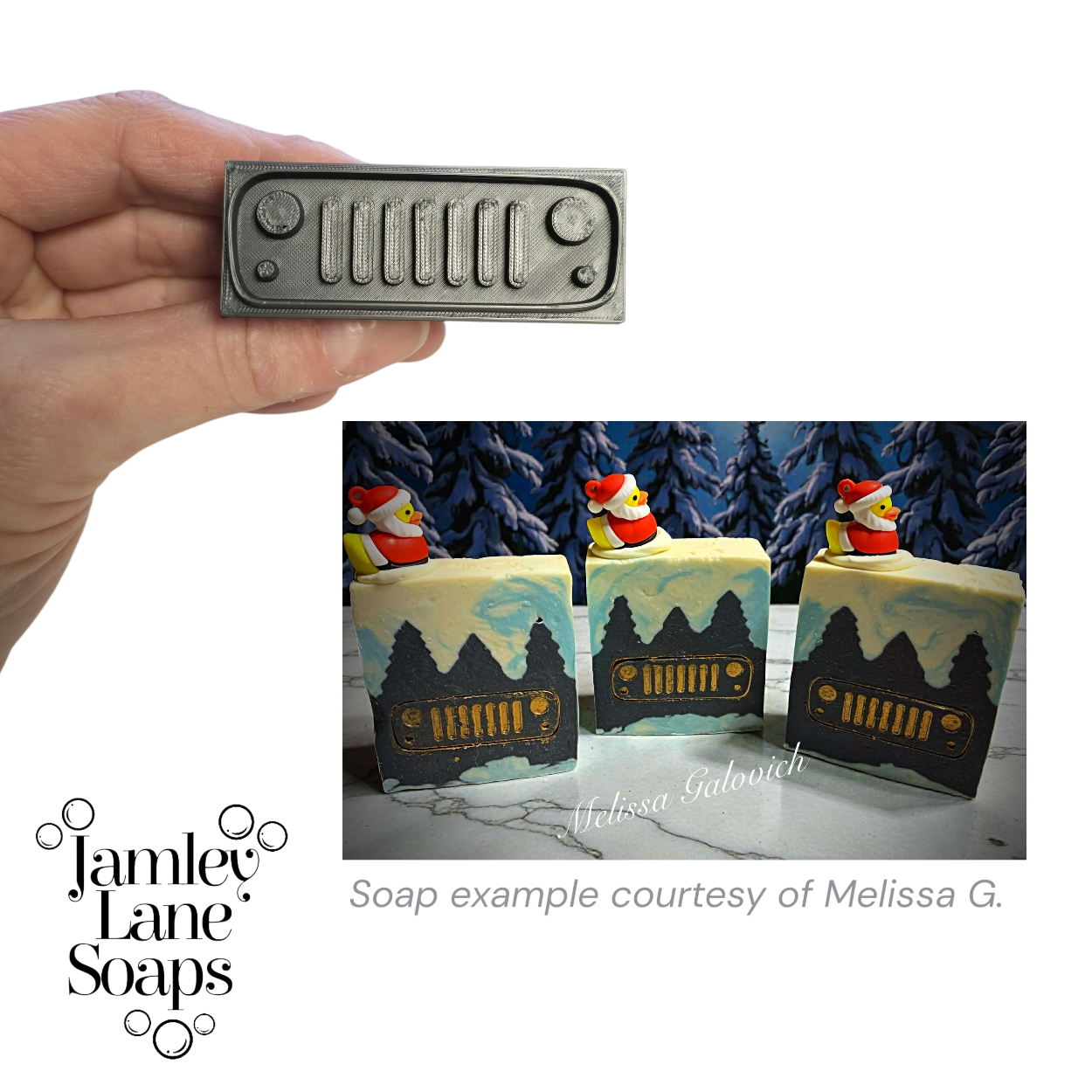 Jeep Style Grill Soap Stamp