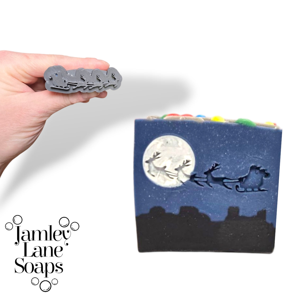 Festive Holiday Collection- 4 Soap Stamps