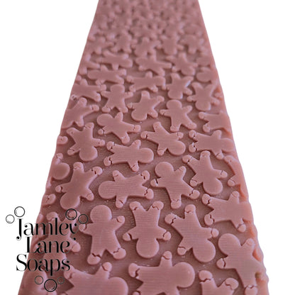 Gingerbread Man Soap Impression Mat Christmas Soapmaking Tools