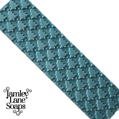 Christmas Tree Farm Soap Impression Mat | Rows of Pinetrees