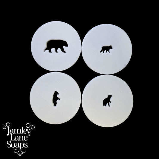 Bear and Cubs 4 Piece Extruder Disc Set