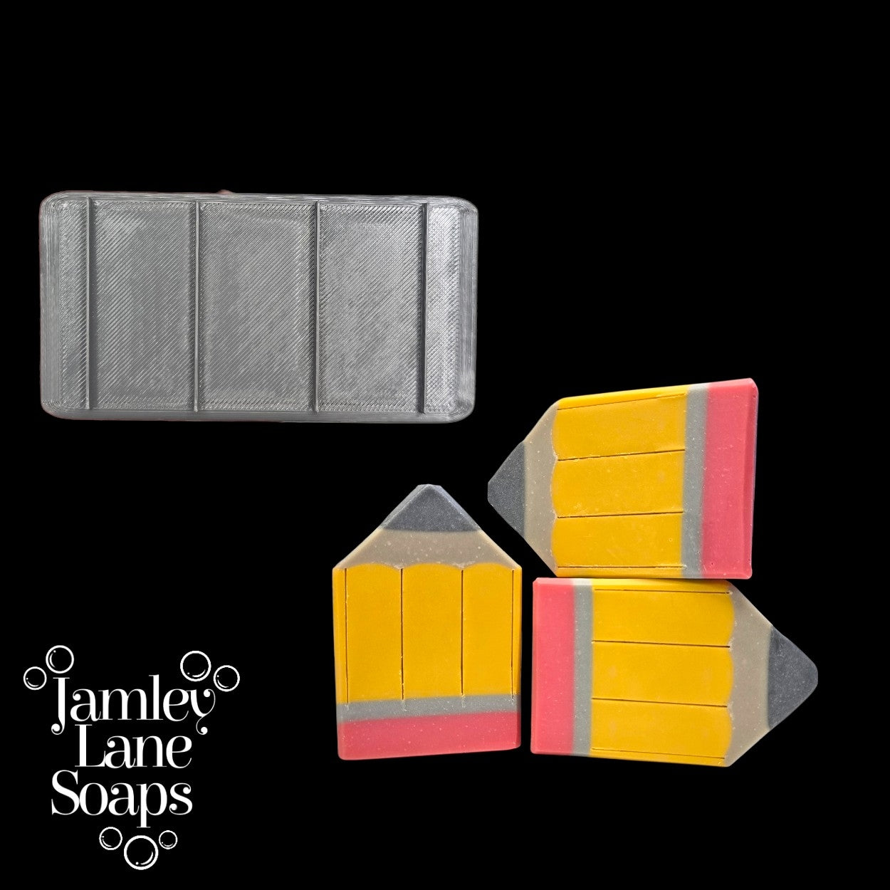 Pencil Lines Soap Stamp