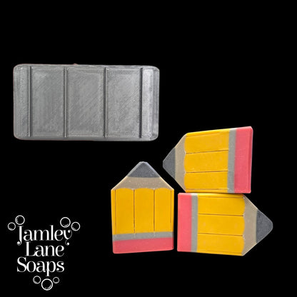 Pencil Lines Soap Stamp