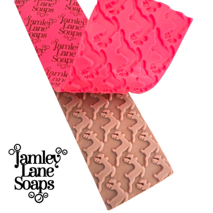 Reindeer Games Soap Impression Mat | Christmas Soap Texture