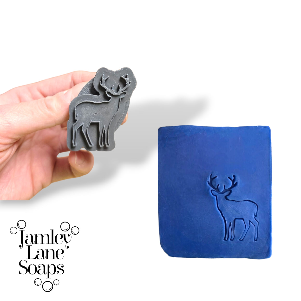 Deer, Wolf, Elk Collection- 3 Soap Stamps