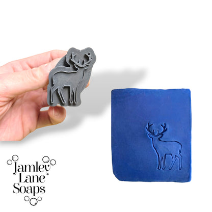 Deer, Wolf, Elk Collection- 3 Soap Stamps