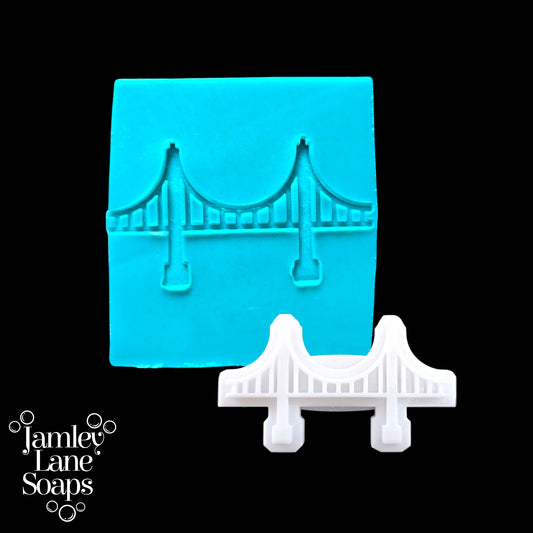 Suspension Bridge Landscape Soap Stamp