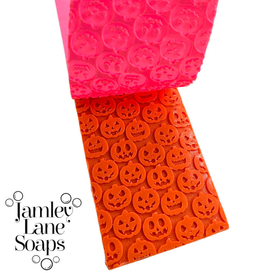 Jack-O-Lantern Soap Impression Mat Soapmaking Tool