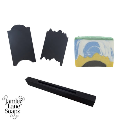 Two Piece Sunflower Double Sided Soap Scraper