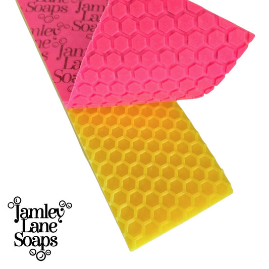 High-Definition Honeycomb| Professional Hexagon Texture Soap Impression Mat